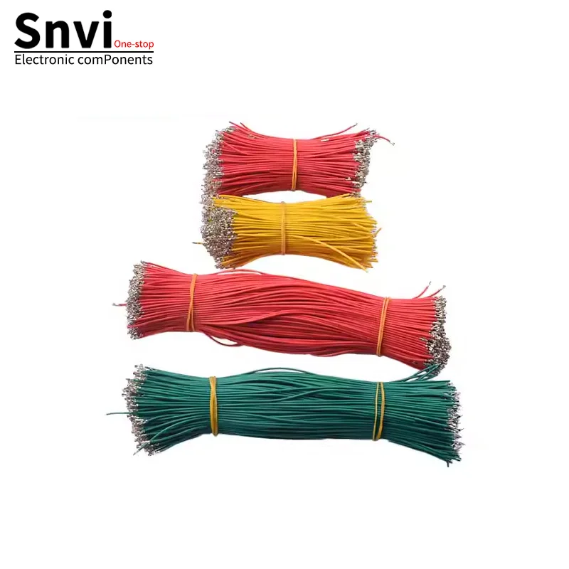 PH2.0 Terminal Wire - Red, Black, Yellow, Green, Blue, White Single-Ended with Spring Contacts, Electronic Power Connection Wire