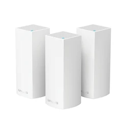 LINKSYS-enrutador WiFi de malla inteligente, sistema de red Wi-Fi de tres bandas para todo el hogar, WHW0303 WHW0302 WHW0301, 1-3 paquetes, blanco