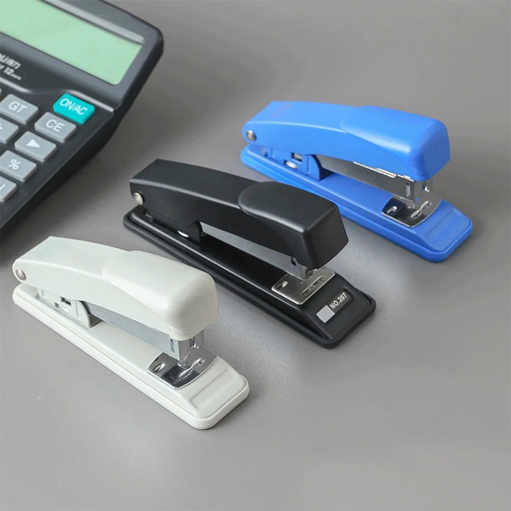 Portable 24/6 26/6 Staples Stapler Full Strip Metal Solid Color Office Supplies School Supplies for Paper Book Stapling