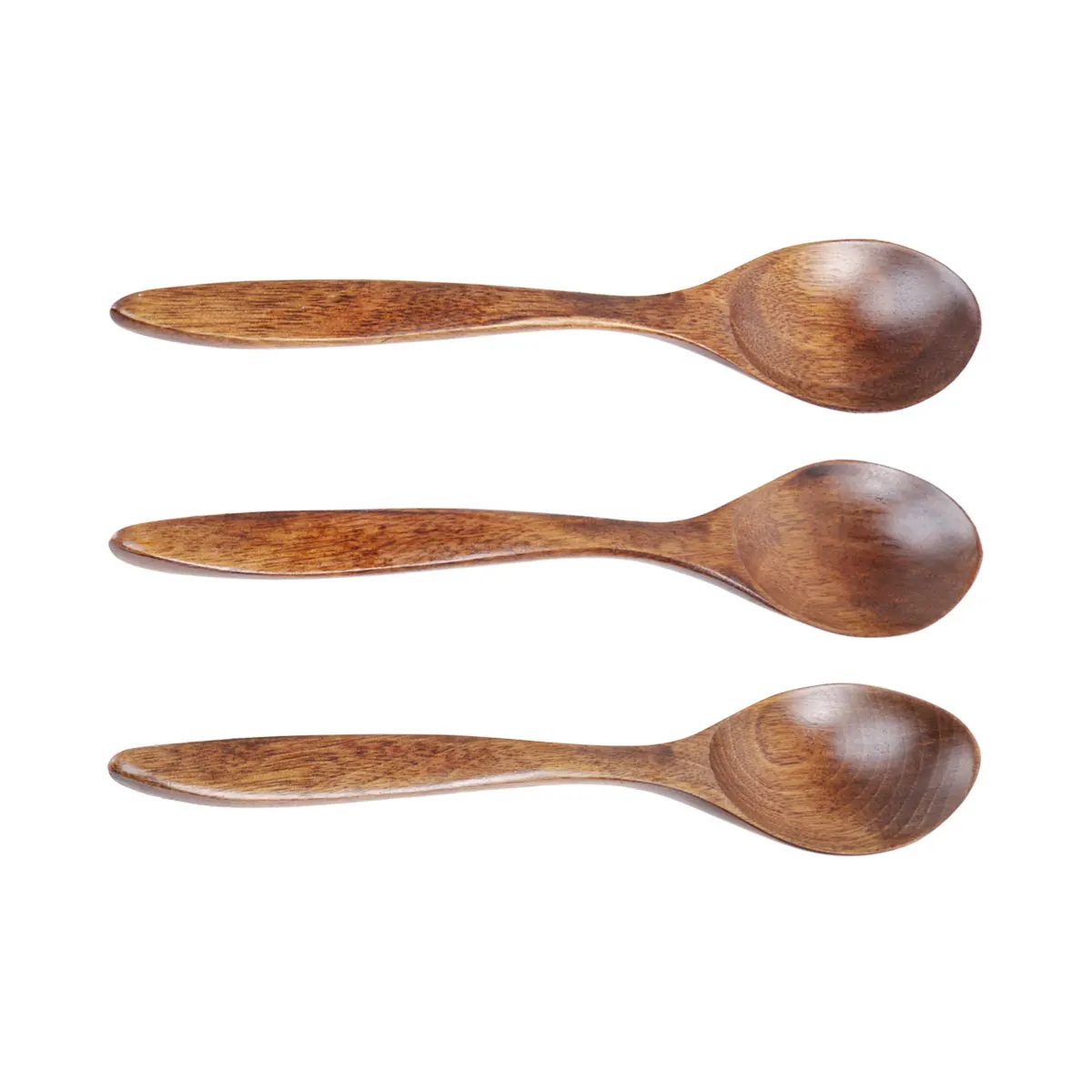 

3pcs Wooden Spoon Short Handle Kitchen Tongs Honey Spoon Bamboo Tableware Serving Scoop Nanmu Ecofriendly Practical Jam