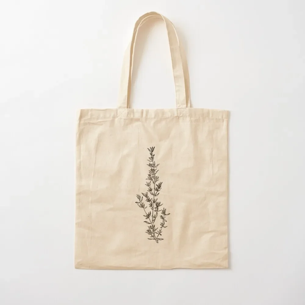 Courageous Thyme Twig (Green) Tote Bag Women's shopper bag Women's bags Tote Bag