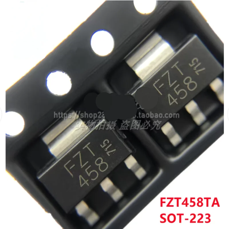 10PCS-50PCS FZT458TA FZT558TA SOT223 FZT458 NPN FZT558 PNP Complementary Bipolar Junction Transistor (BJT)