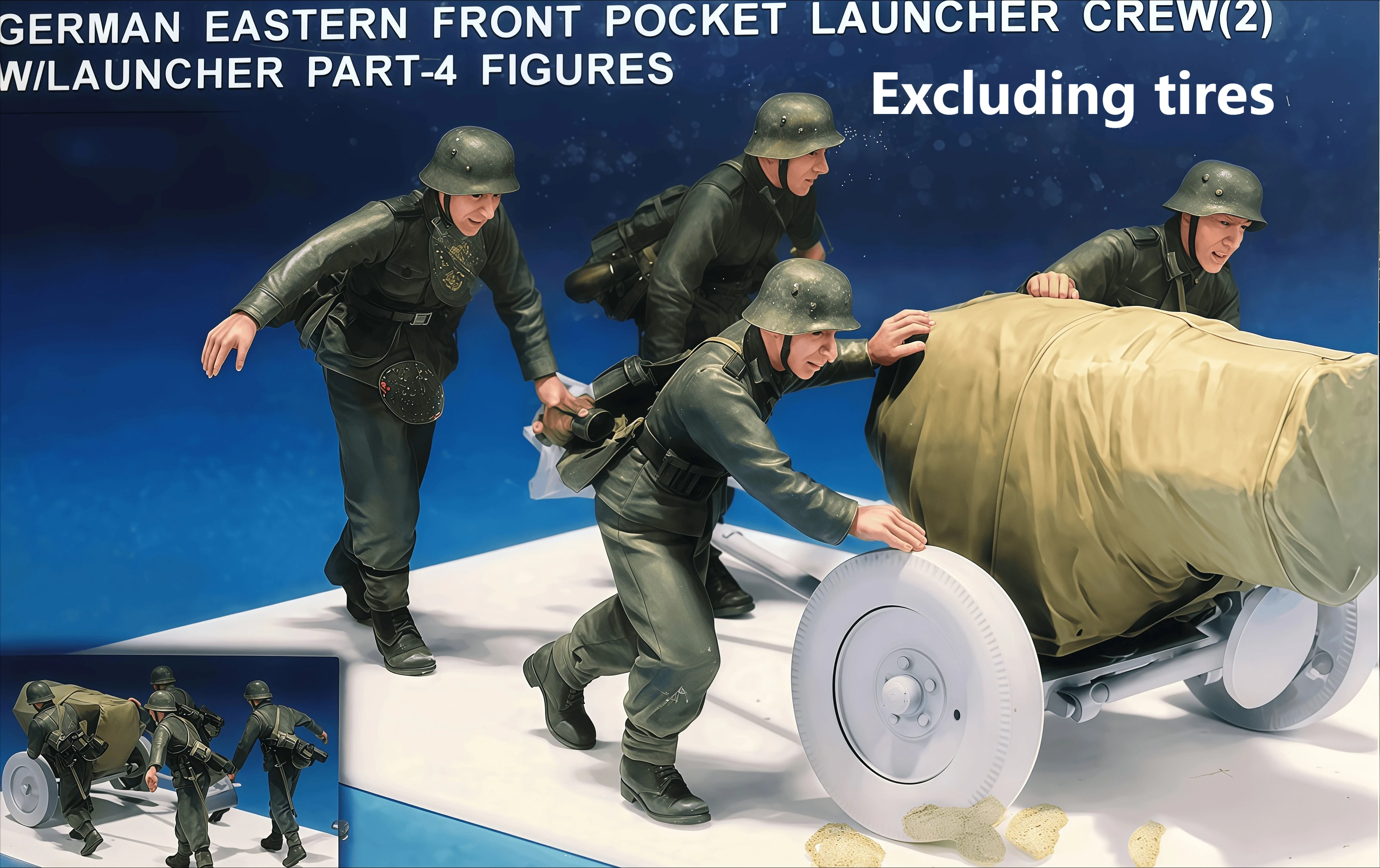 

Комплект для сборки модели из литья смолы 1/35, GK, 4 человека для модели по производству сцен, неокрашенный (за исключением шин)