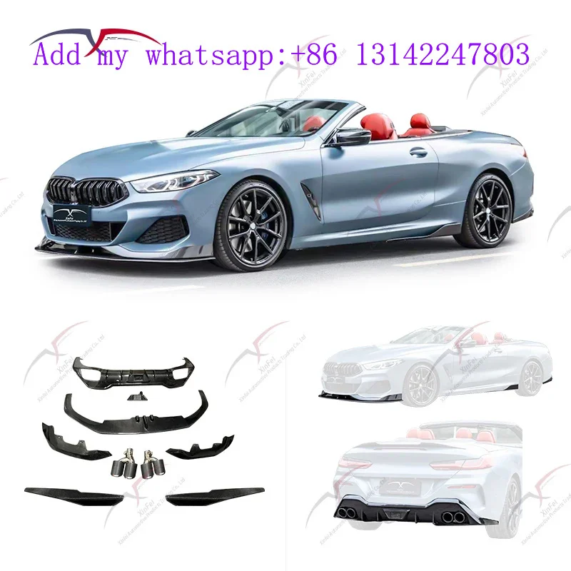 l Small Surround ModificationSuitable for  8 Series AC Body Kit Mode, Front Lip Side Skirt Corner Protector, Rear Lip