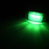 For 4 LED Side Marker Lights Oval Front Rear Clearance Indicator Lamp Truck Accessorie 12V-24V for Trailer BUS Van Caravan 20/