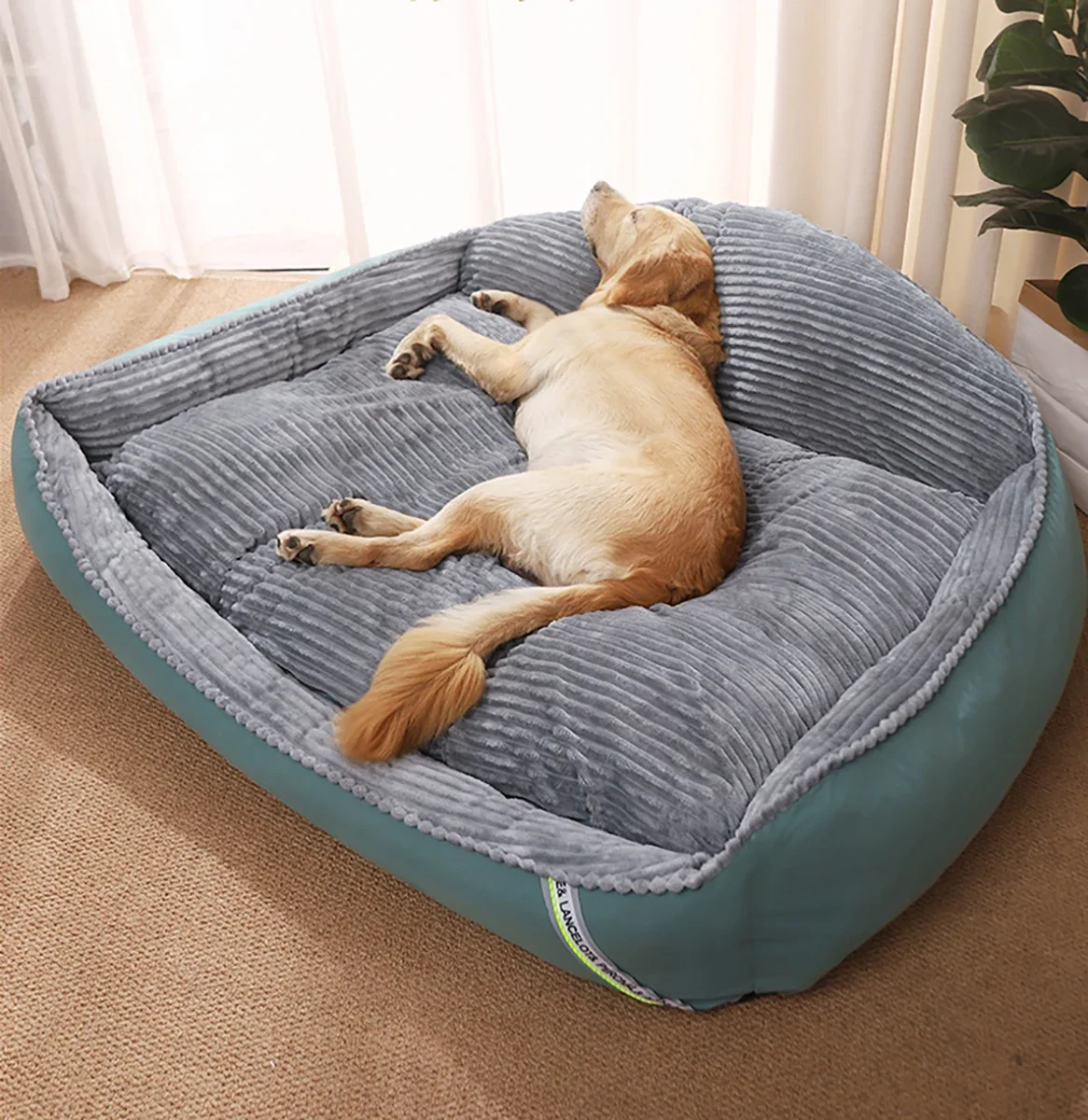 Rectangle Dog Bed for Large Dogs, Machine Washable, Sleeping Dog Sofa Bed, Non-Slip Bottom, Breathable, Durable, Soft Puppy Bed