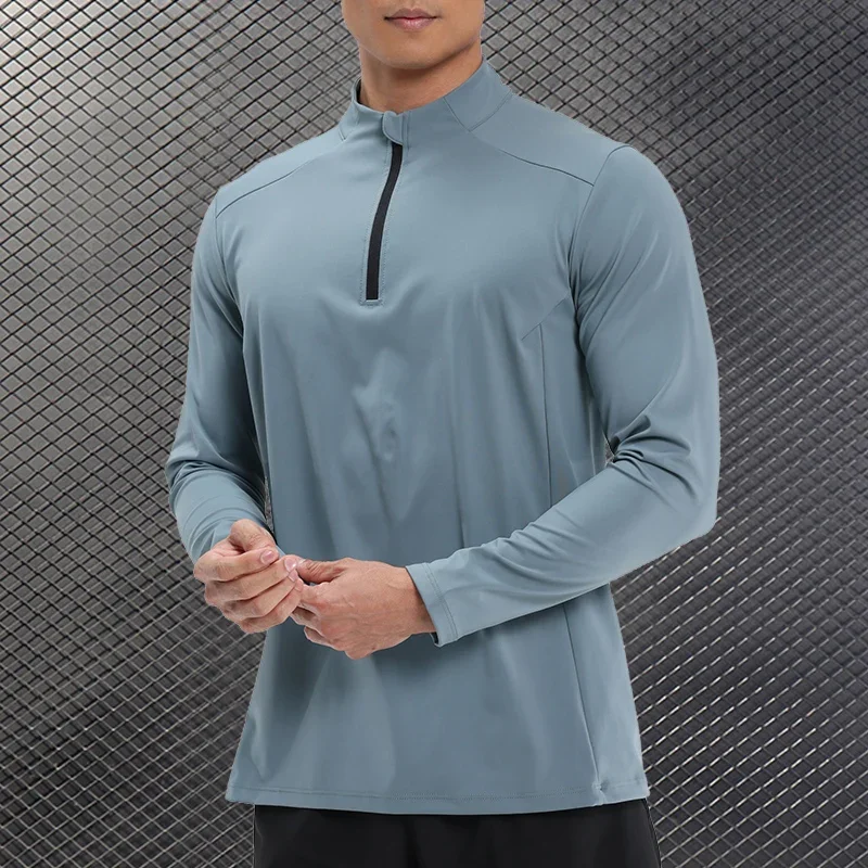 

Mens Gym Compression Shirt Fitness Quick-drying Breathable Long-sleeved T-shirt Muscle Fit Sports Top Running Training Clothes