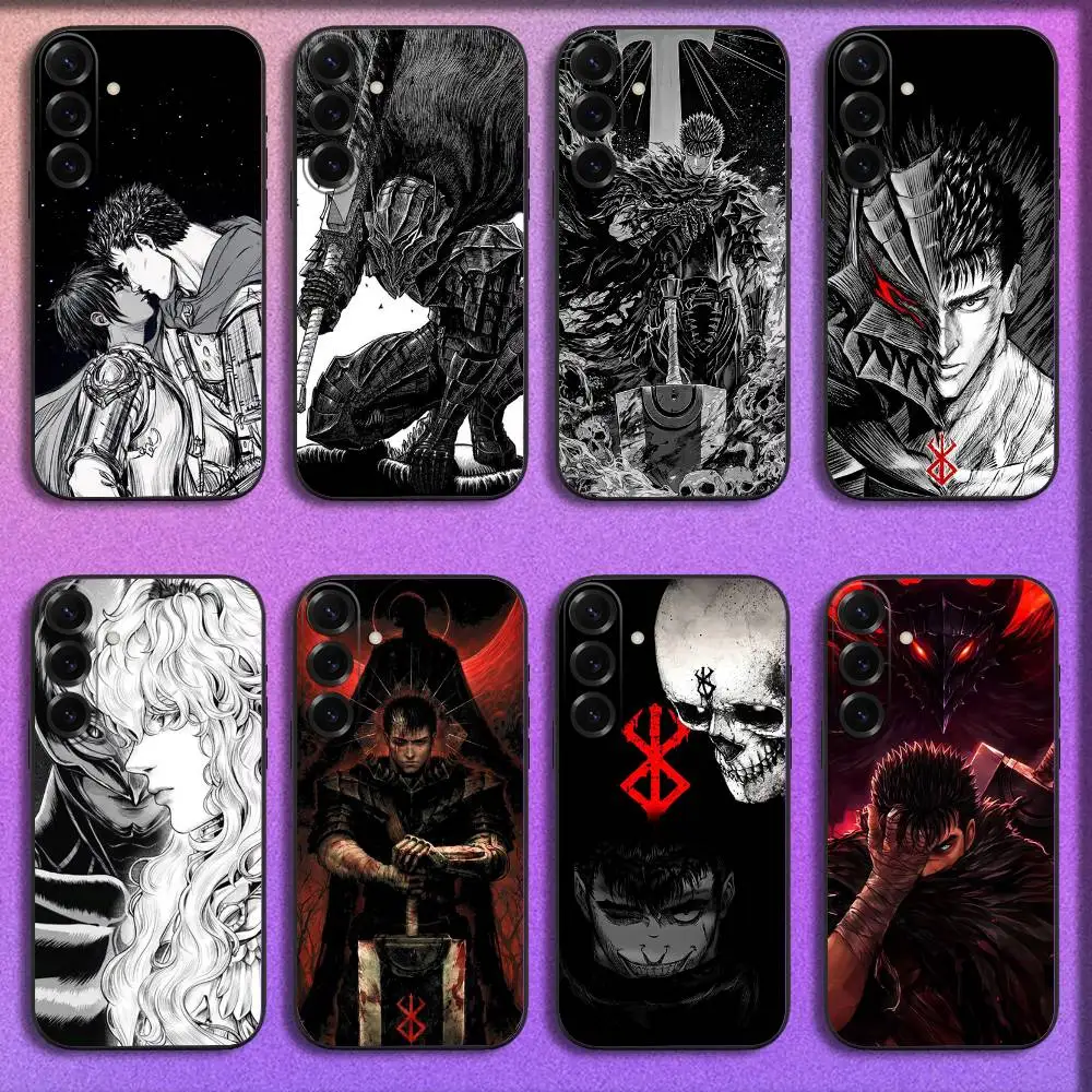 

Anime B-BerserkS Phone Case For Samsung S25,S24,S21,S22,S23,S30,Ultra,S20,Plus,Fe,Lite,5G Black Cover