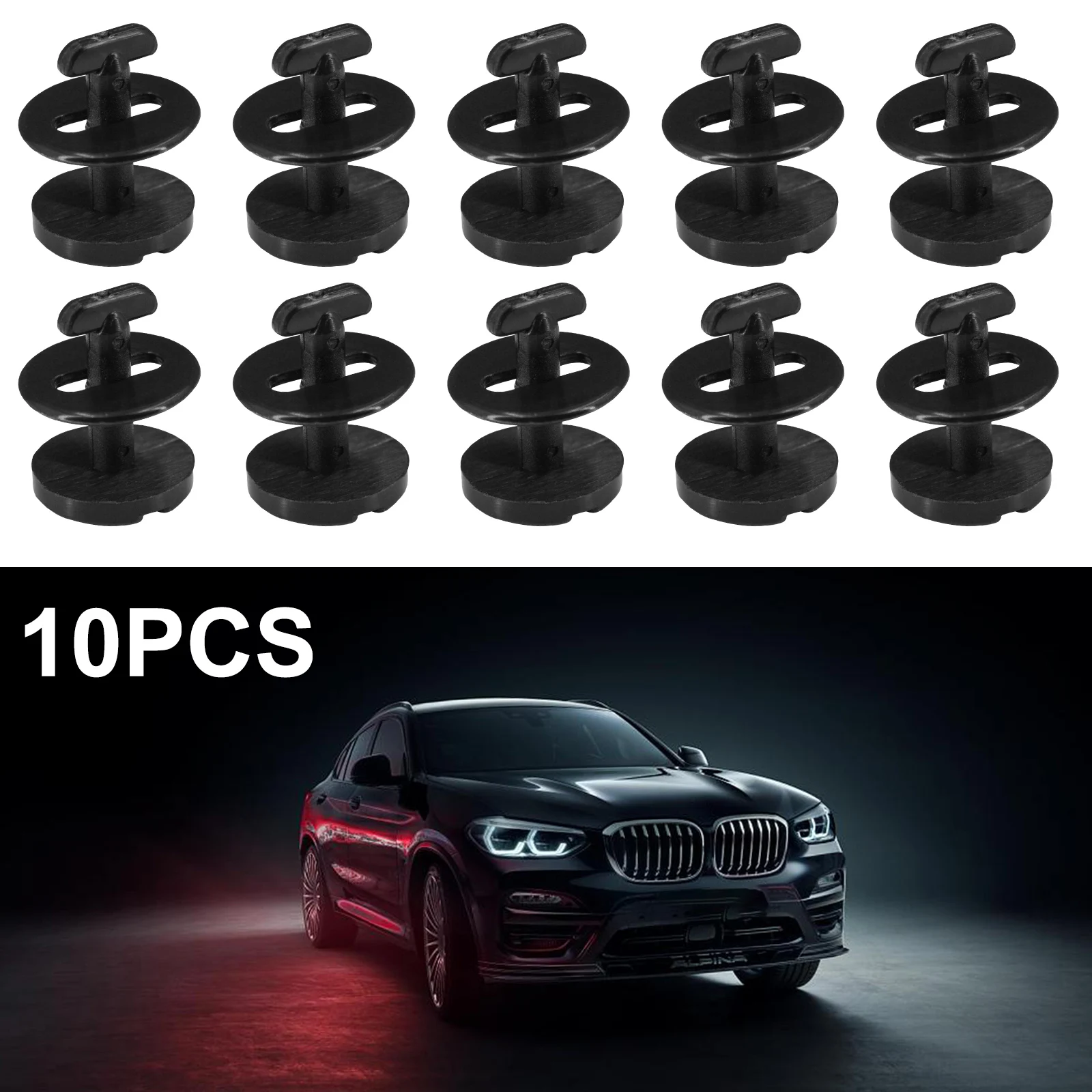 10pcs Floor Carpet Mat Clips Twist Lock With Washers For BMW E32 E34 E36 E46 3 Series E38 E39 5 7 Series Auto Replace Fasteners