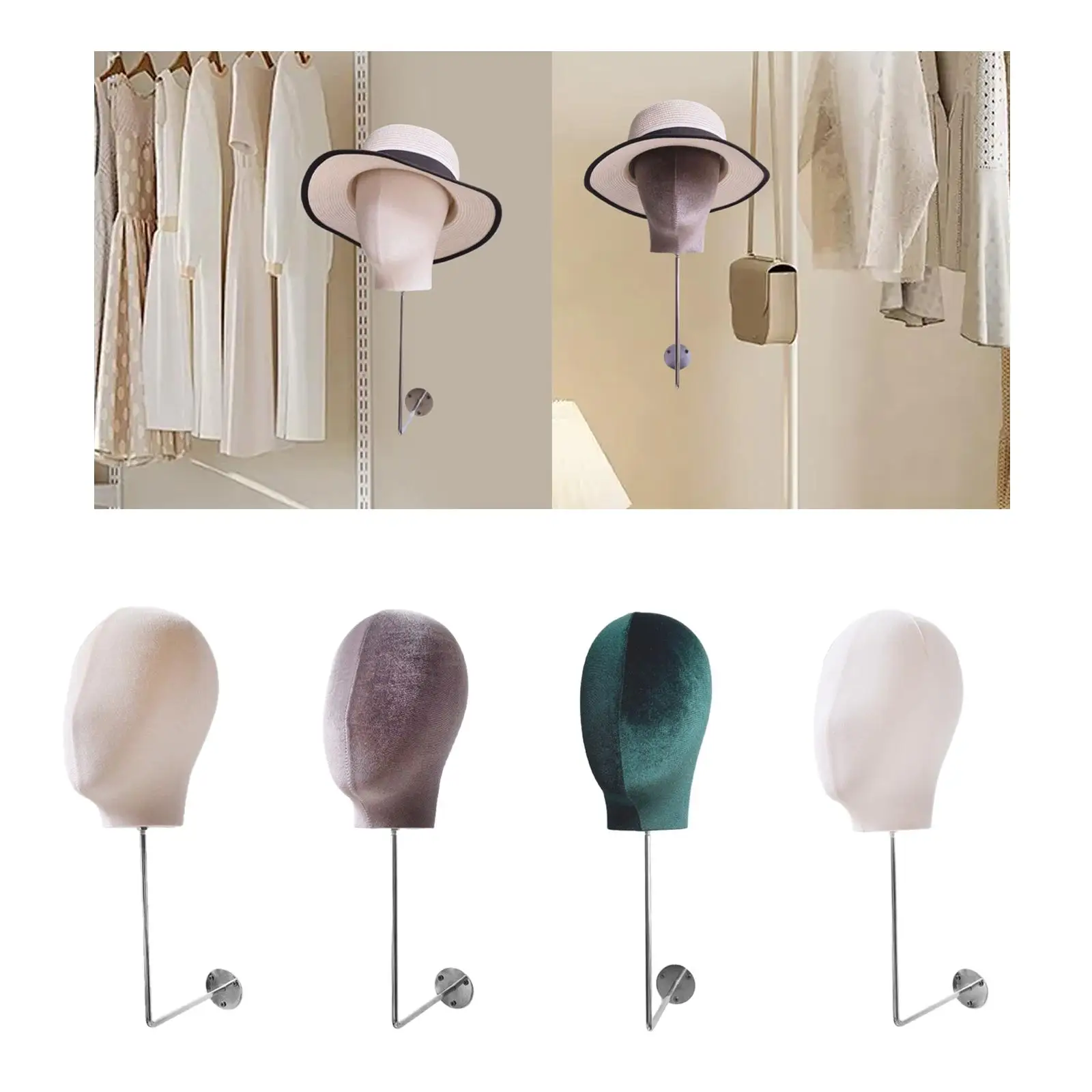 

Mannequin Head Model ,Hat Display Mannequin Head ,Modern, Fashion Portable Storage Rack for Making Styling Shopping Mall