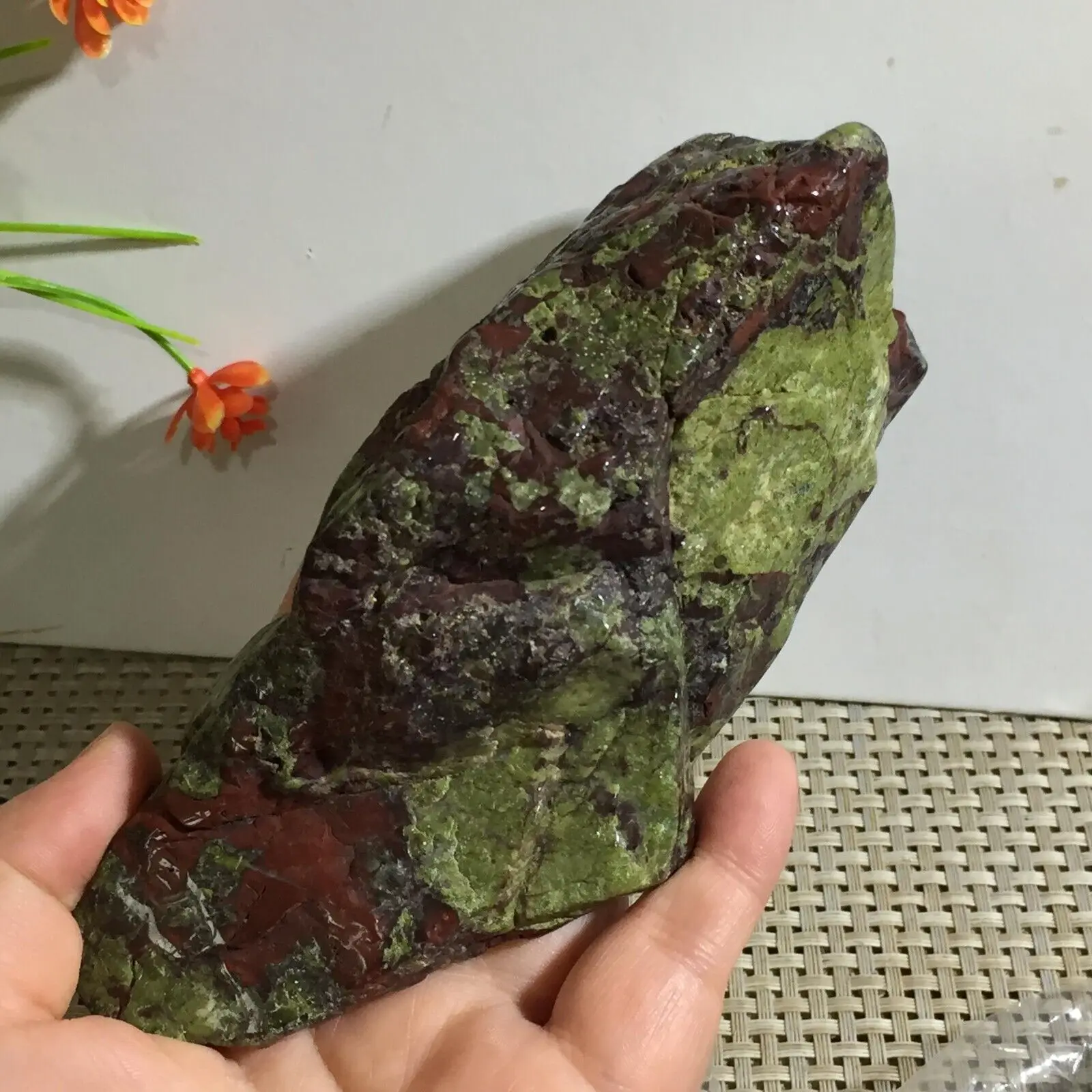 

Natural Dragon Blood Jasper Rough Raw Stone Rock Polished Specimen Reiki Healing 1pcs