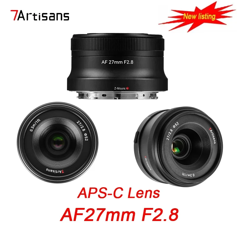 7Artisans AF 27mm F2.8 Humanistic lens For Nikon Z Camera Photography Lens