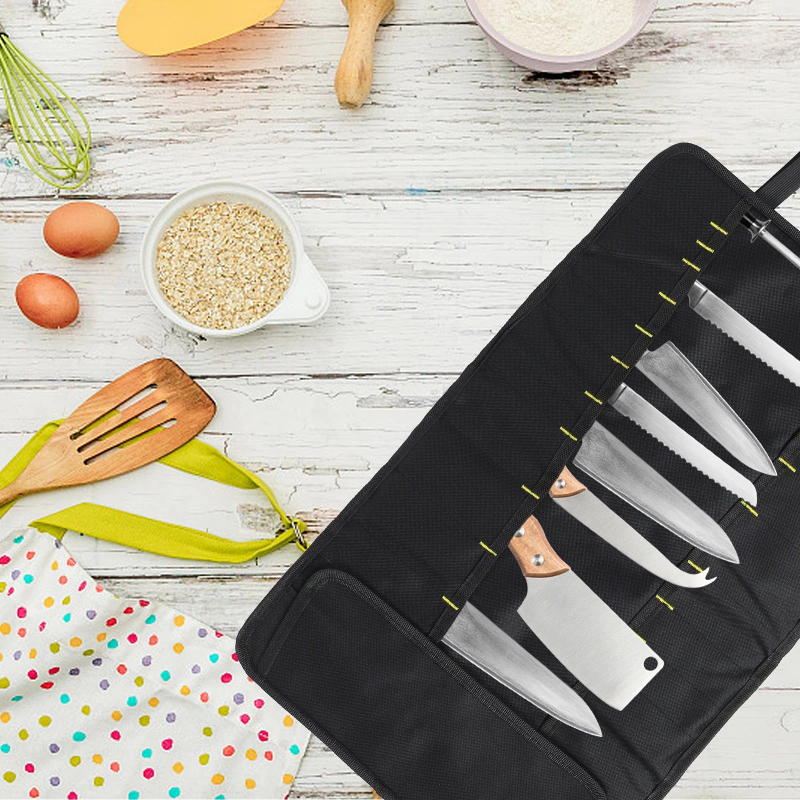 

Knife Bag Portable Chef Supply Wear resistant ganizer Pouch Storage Case Lightweight Home Restaurant Use