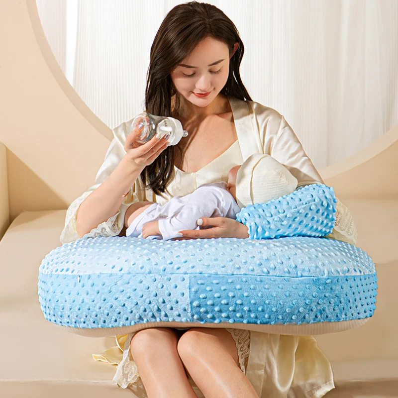 Newborn Nursing Pillow Multifunctional Solid Color Waist and Head Support U-Shaped Cushion Maternity Infant Breastfeeding Pillow