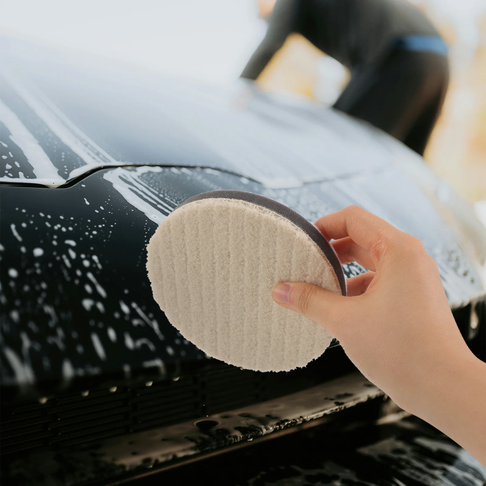 Wool Polishing Wheel Professional Grade Car Buffer Pad Compact Lightweight Design for Easy