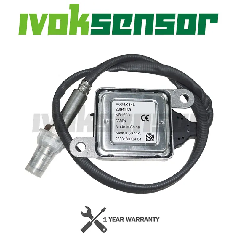 2894939 2894939RX 2871978 5WK9 6674A Nitrogen Oxide NOx Sensor For Freightliner M2 Cummins ISB 6.7L ISX 15L 10-13