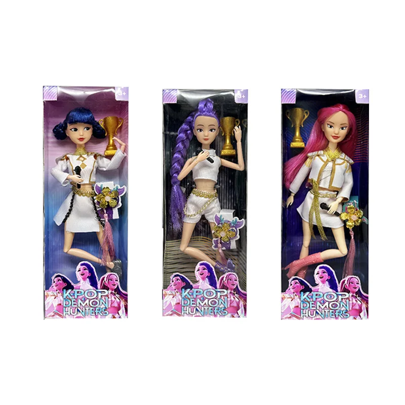 HOT Doll Kpop Demon Hunters Action Figure Dolls - Rumi Mira Zoey Bellissimo giocattolo in plastica fai da te per ragazze Ornamento Decorazione Regali