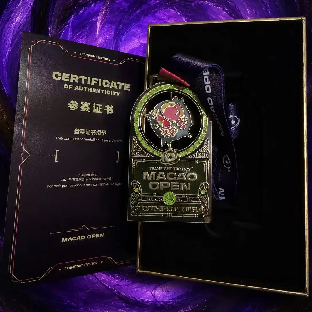 

Teamfight tactics Macao Open Commemorative Medal Genuine Original Packaging Brand New