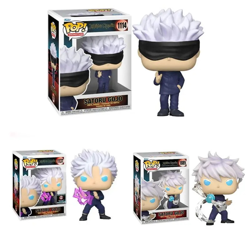 Funko Pop Jujutsu Kaisen SATORU GOJO 1114 # 1137 # 1885 #   Figuras de Vinilo Coleccionables, Muñecas, Regalos de Navidad, Juguetes Coleccionables