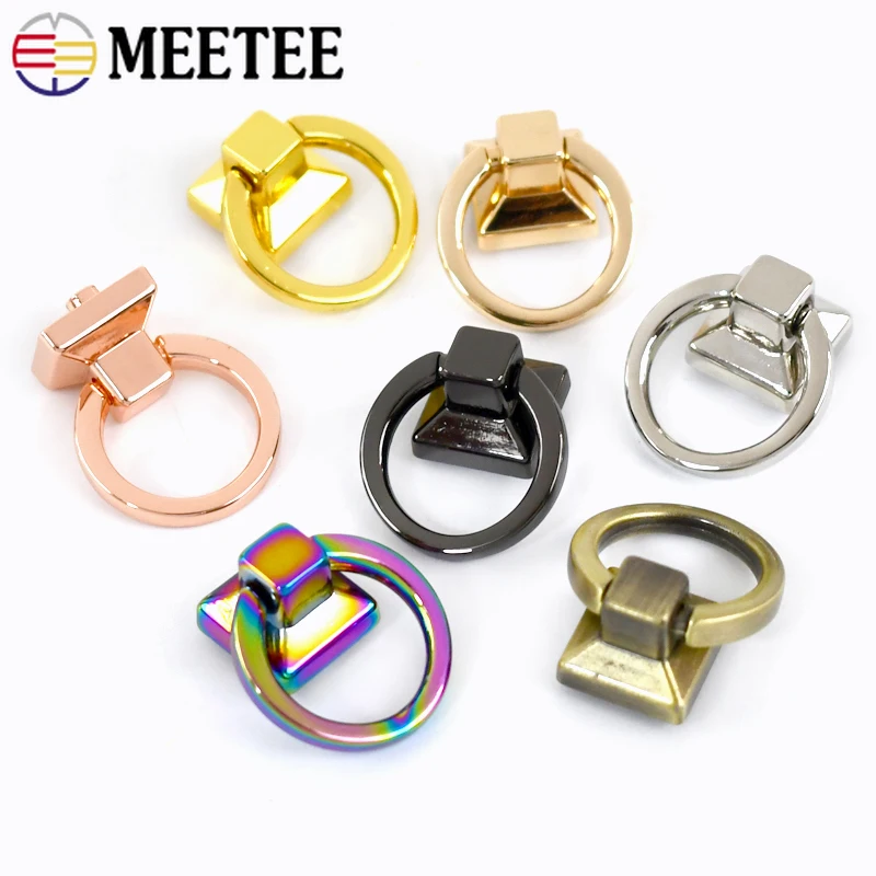 Meetee 10/20Pcs 18mm O Ring Hook Side Clip Metal Buckles Strap Connector Screw Clasp Handle Hanger Buckle Hardware Accessories