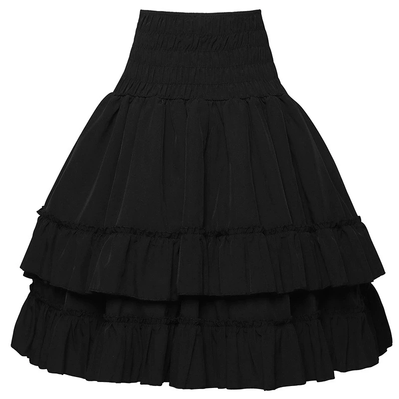 Robe de bal gothique Lolita en coton à volants, taille haute, marron, à lacets, jupe Steampunk médiévale pour femmes, vêtements Vintage victoriens y2k
