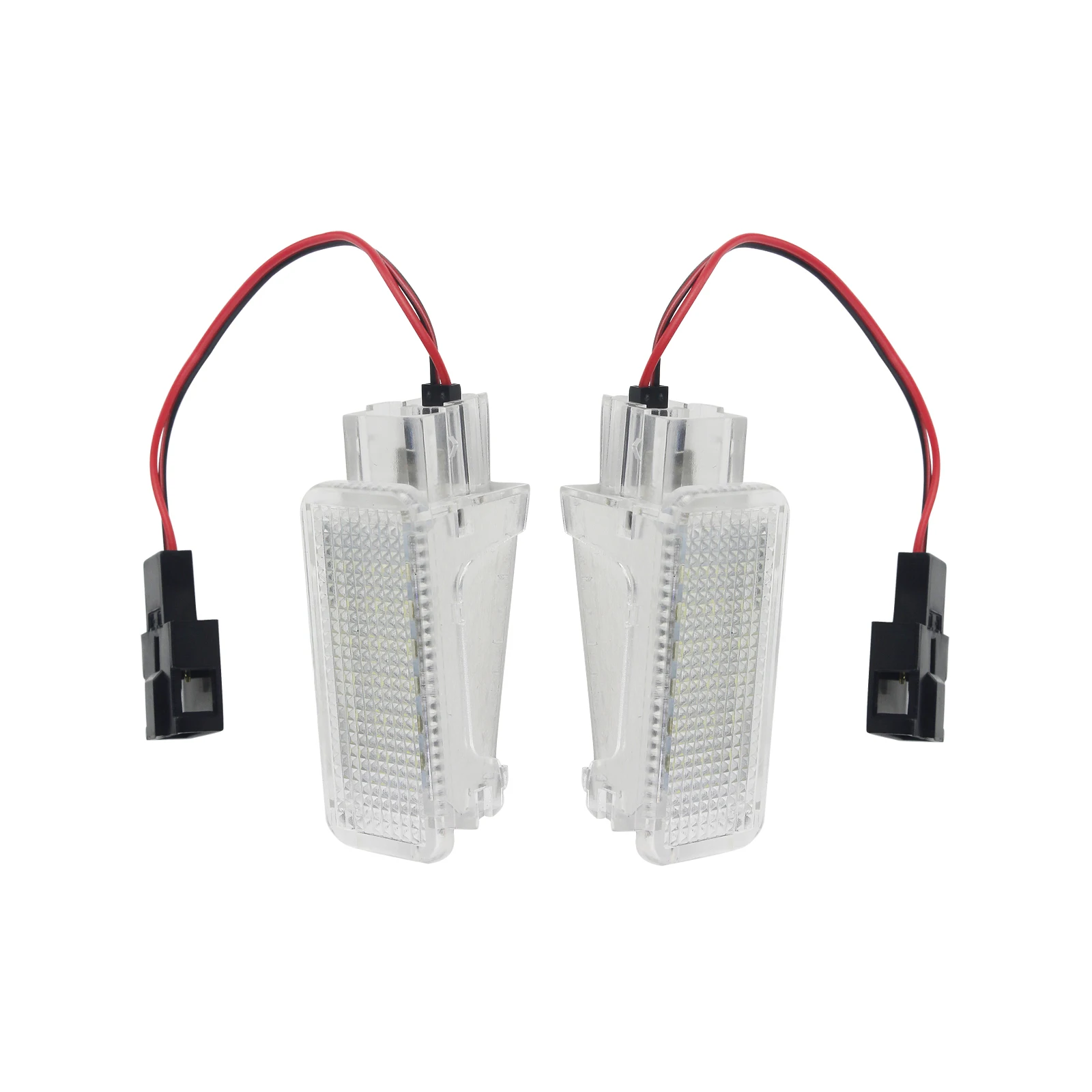 ANGRONG 2x White Car Trunk Light LED Door Courtesy Light Lamps For Audi A2/A3/A4/S4/RS4/A5/A6/RS6/A8/Q5/Q7/TT/R8