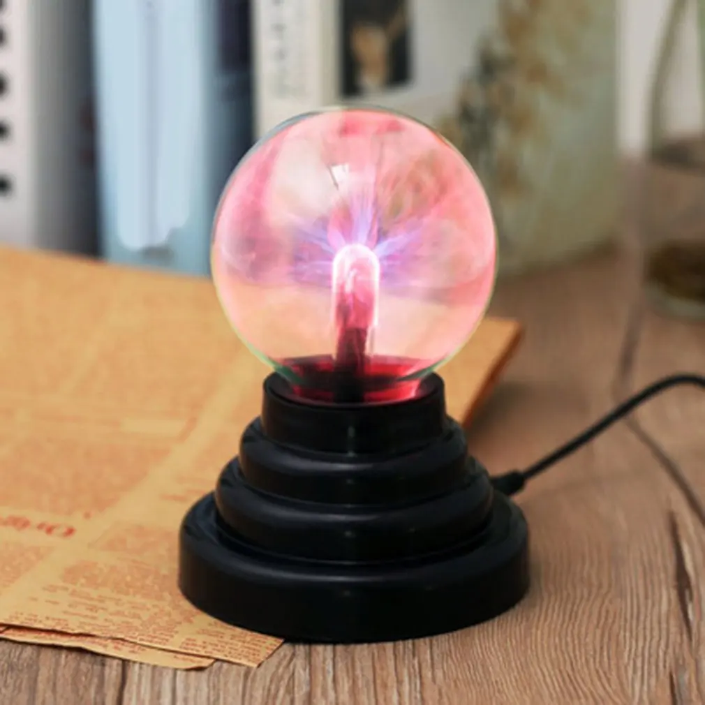 Magic Light Ball USB Voice Controlled Electrostatic Ball Plasma Magic Small Night Lighting Ball Light Touch Electrostatic Ball