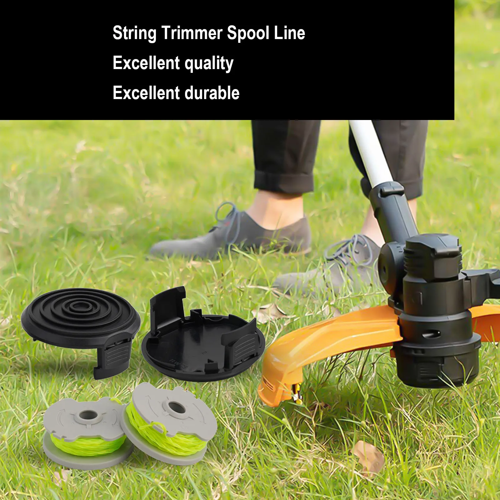 

Line Spool Trimmer Spool Replace Yard Accessories Cover For WG168 WG184 WG190 Outdoor String Trimmer Practical