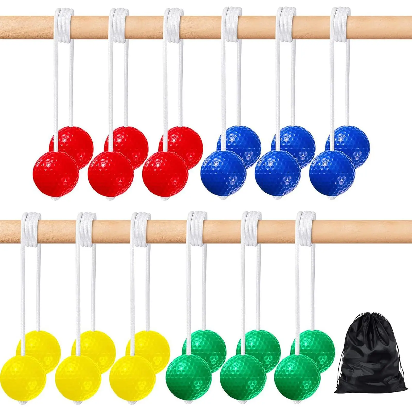 12 Pieces Ladder Balls Golf Tossing Balls Golf Swinging with Storage Bag Bolas 12 Pieces Ladder Balls Golf Tossing Balls Golf Swinging with Storage Bag Bolas