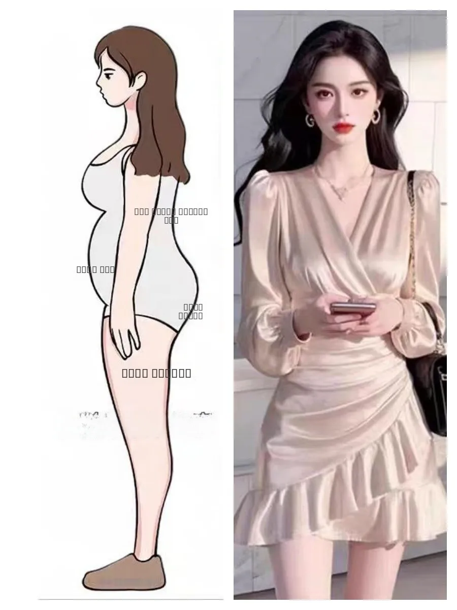 Ele Long Sve Satin Wrap Waist Dr Spring New Sle Faionable ort Skirt Women's Clothing Commute Lady Sle Polye...