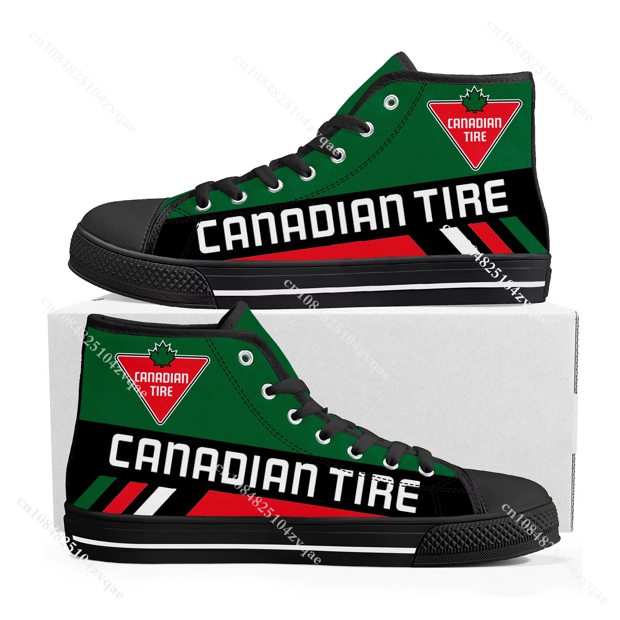Canadian Tire Logo High Top High Quality Sneakers Mens Womens Teenager Canvas Sneaker Custom Made Shoe Casual Couple Shoes