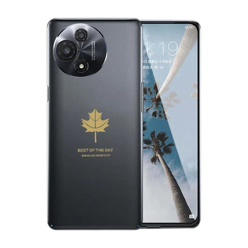 For TCL 60 R XE 50 NXTPAPER 50 5G Cover Luxury Maple Leaf Silicone TPU Soft Case For TCL 60R 60 50 XE NXTPAPERX Back Casing - Image 2