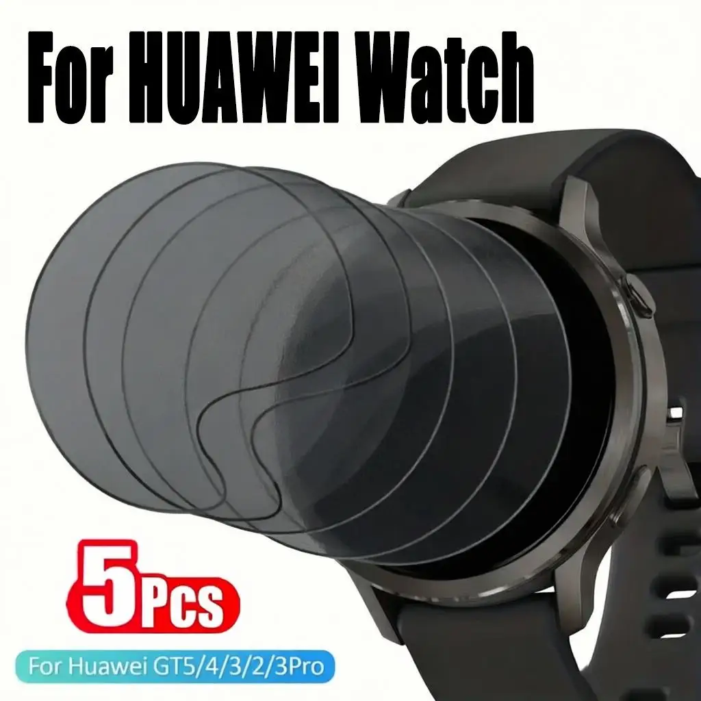 1-5Pcs Anti-spy Hydrogel Film For Huawei Watch GT4/5/GT6/GT6Pro 46mm 41mm Soft Screen Protector For Huawei GT5Pro 46/42mm