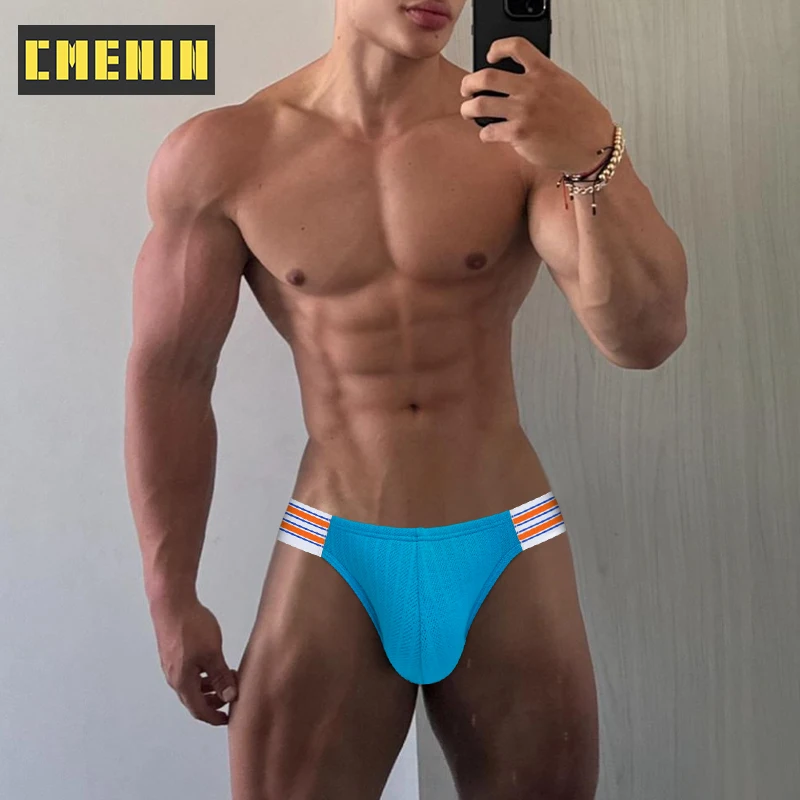 

1 шт., хлопковое мужское нижнее белье, сексуальные мужские трусы с высоким вырезом для геев, дышащие мужские трусы с большой промежностью, мужские трусы, трусы