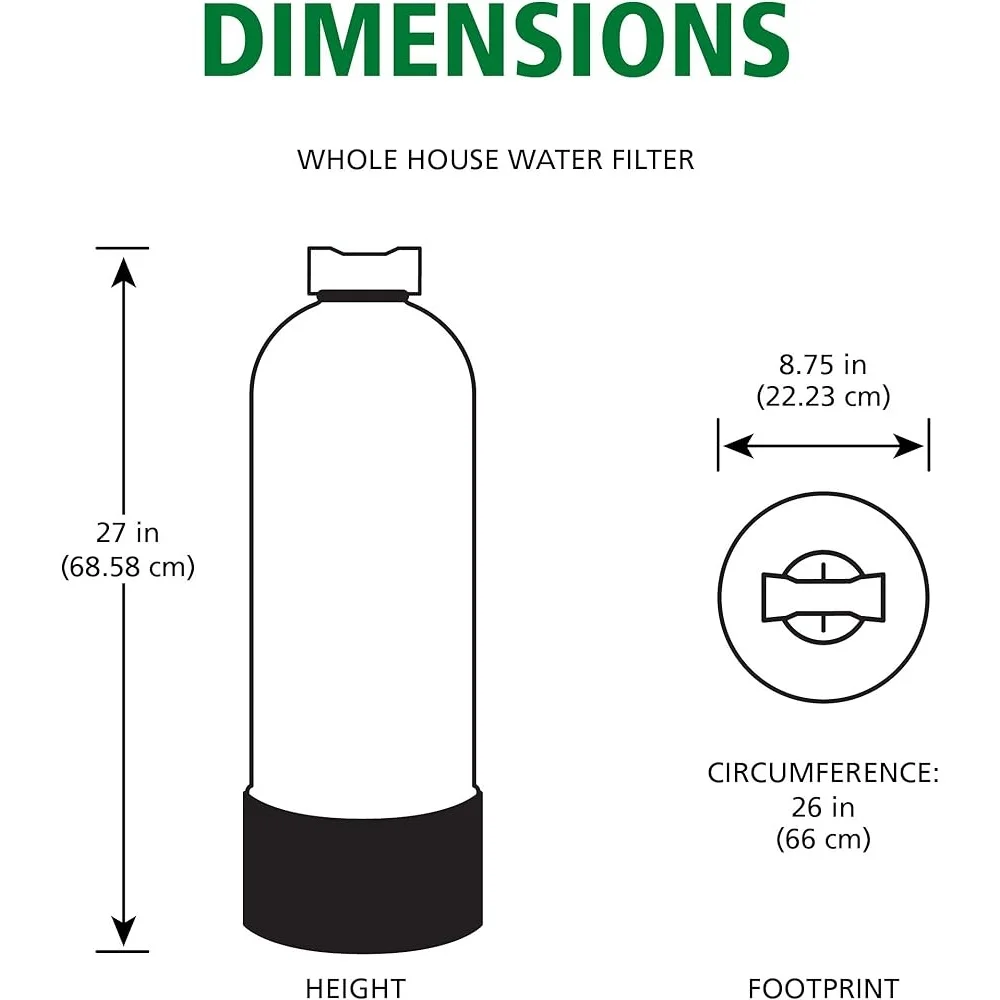 نظام إزالة الترسبات الخالي من الملح للمنزل بالكامل، مرشحات مياه المدينة والآبار، 600000 جالون، مقياس الوقاية منقي المياه البديل