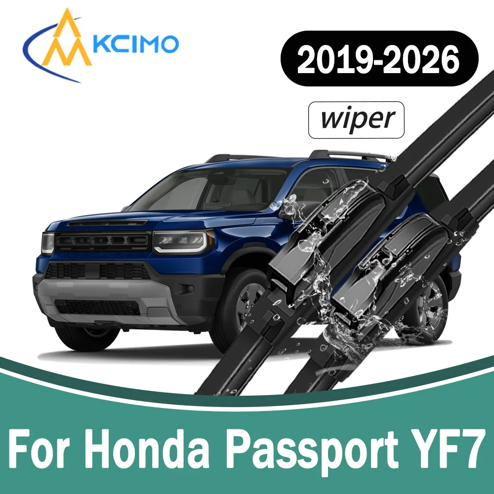 All-Weather Front Windscreen Wiper Blades For Honda Passport YF7 TF8 YF9 2019-2026 Silent Car Windshield Replacement Part 2Pcs