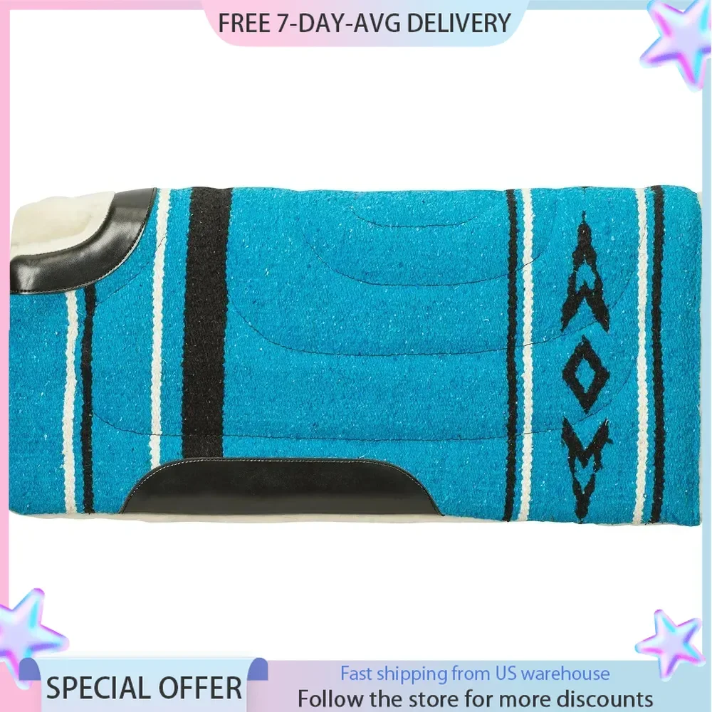 Leather Cut Back Acrylic Saddle Pad Relaxed Experience Close Contact Ideal Equine Accessory Fit Saddle Pad