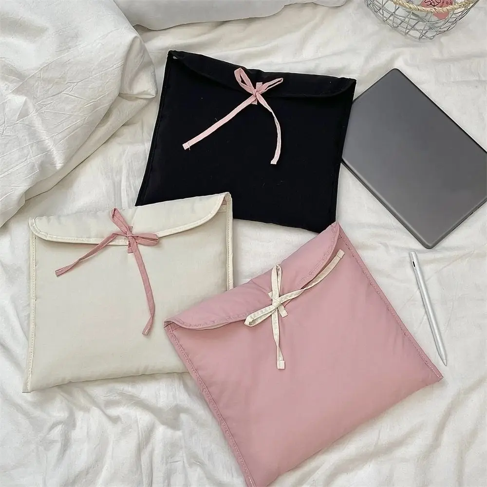 

Ballet Tablet Protective Case 11/13 Inch Korean Style Tablet Sleeve Bag Pink Bow Solid Color Computer Storage Bag Business