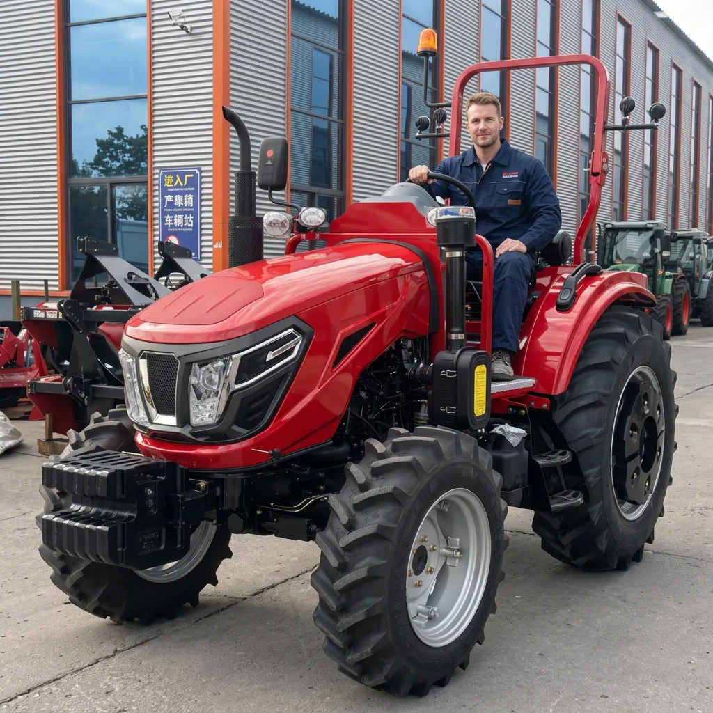 2026 New Wheel Tractor 230 HP 4X4 Agricultural Machinery with Motor Pump Gear Component for Heavy-Duty Deep Plowing