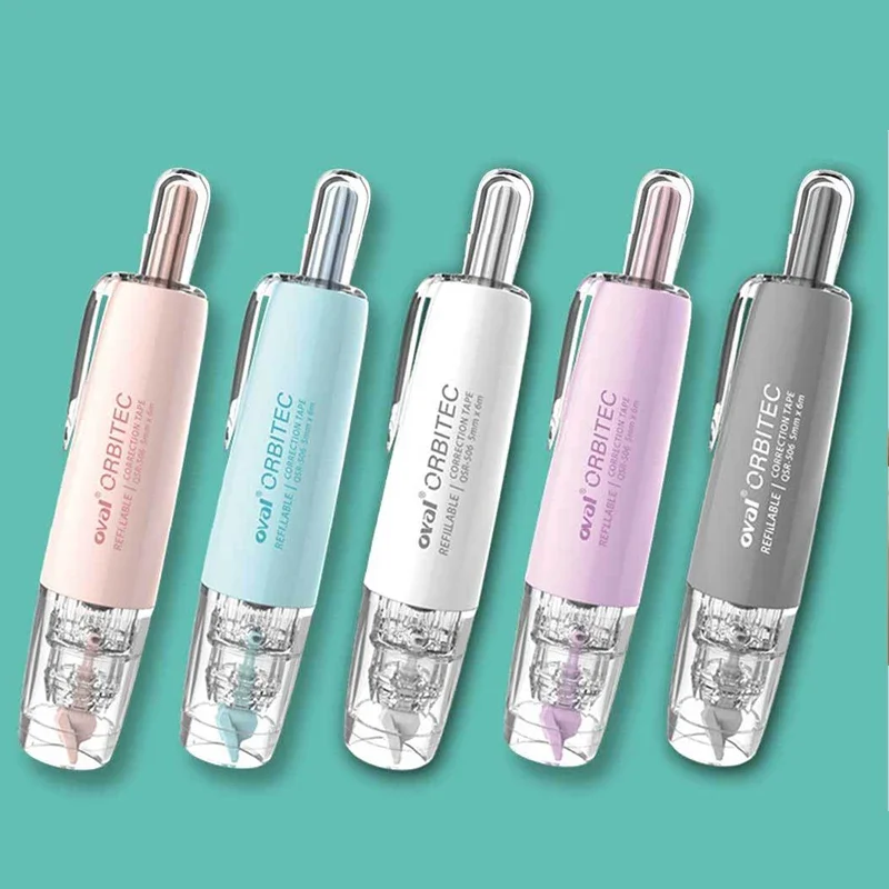 1pc nastro di correzione della forma della penna nastro correttore colorato carino strumenti di correzione degli errori materiale scolastico per ufficio cancelleria 5mm * 6m