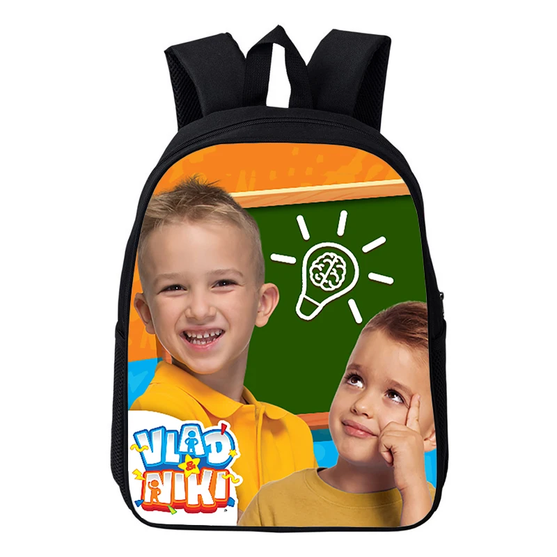 

Vlad And Niki Backpack Boys Girls Anime School Bags Funny Brother Print Kindergarten Bookbag 12 Inch Waterproof Kids Backpacks