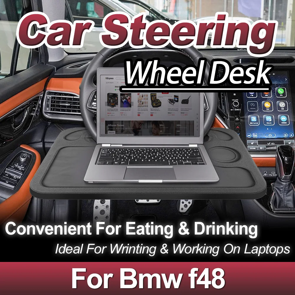 

Sturdy And Durable Car Steering Wheel Desktop Tray Board Portable Tesla Table Multifunctional Truck Vehicle Table For Bmw f48