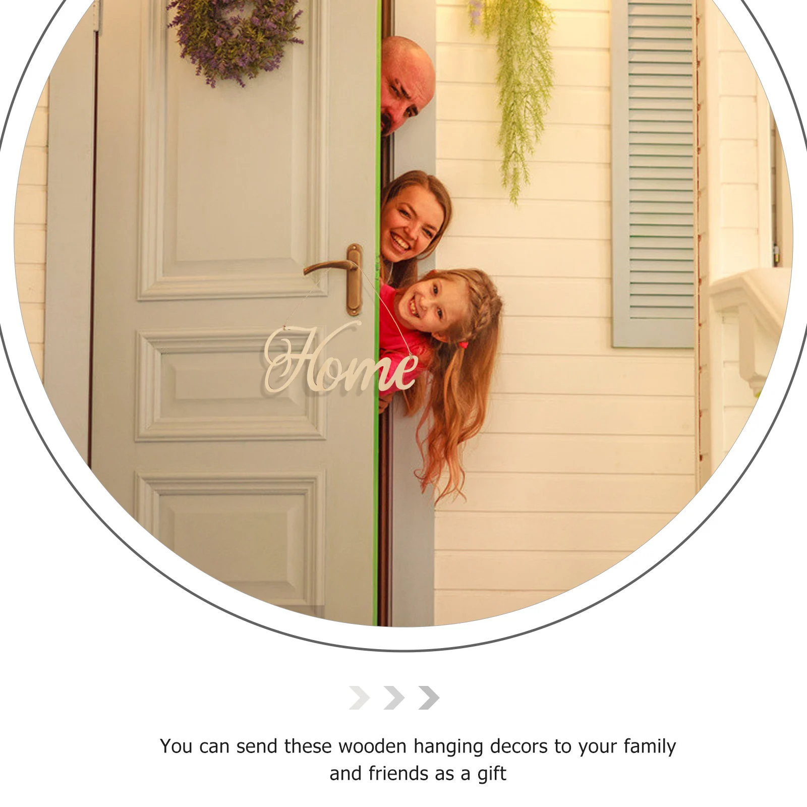 

English Letter Pendant DIY Home Decor Wooden Decorate Hanging Decors Sign Hollow Creative Pendants