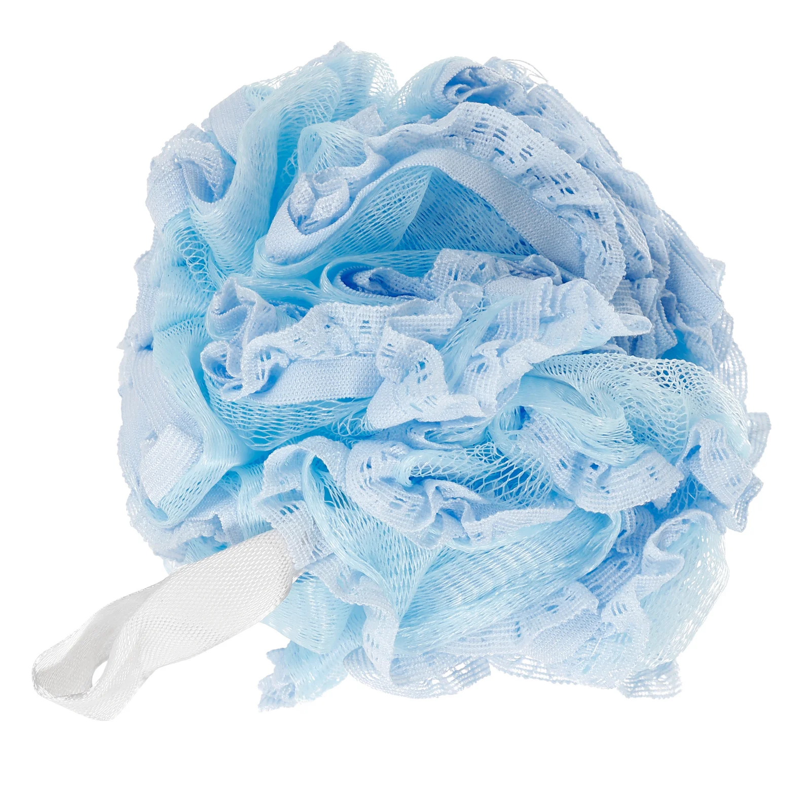 

Sky-Blue Bath Ball Mesh Shower Puff for Body Exfoliating Bathroom Cleaning Relaxation Shower Ball