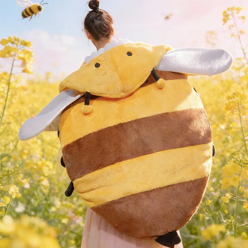 

Ladybug Clothes Cosplay Insect Shell Bee Plush Pillow Stuffed Soft Big Cushion Creative Kids Baby Xmas Gift