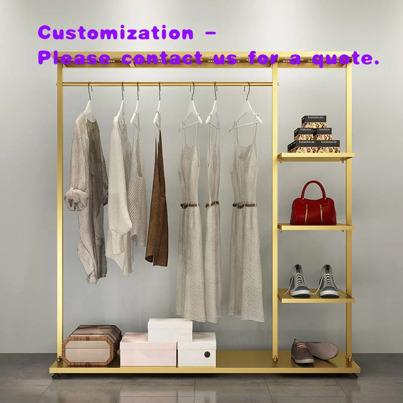 

custom.Nordic Modern Iron Coat Rack Bedroom and Household Simple Fashion Clothing Store Display Rack with Hat S