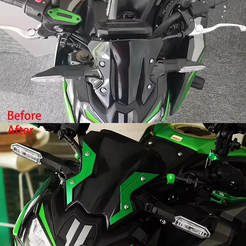 For Kawasaki Z900 ABS Z900SE Z650 Z 650 ABS 2020-2024 Motor Mirror Hole Plug Windshield Screen Decorative Cover Wind Deflector