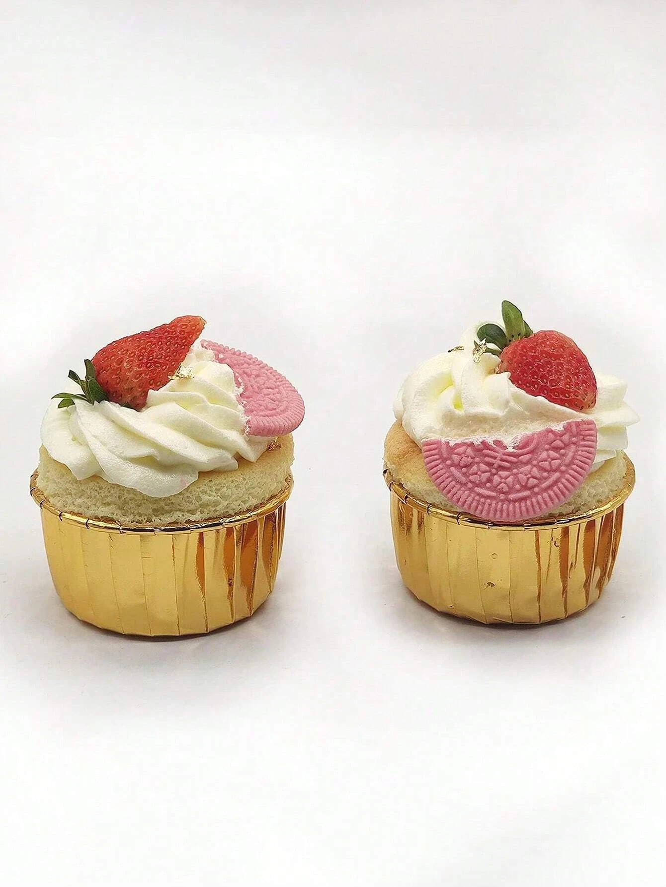 100/50pcs Gold Cupcake Cups Liners, Muffin Cake Cups Mold,Foil Muffin,Aluminum Cupcake Tip Pan,For,Patisserie,Wedding,Birthday ﻿