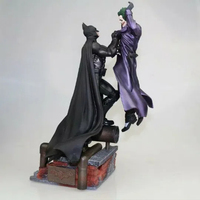 New 30cm Batman vs Joker Combat posture Action Figures PVC Model Statue Desk Decor Toys doll Collection Gifts