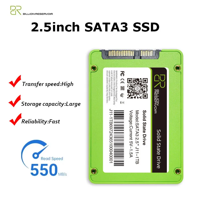

BR SSD 2.5 SATA3 Solid State Drive SSD 1TB 512GB Hard Drive Disk SATA internal SSD SATA for Laptop Desktop